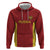 Custom Russia Football Zip Hoodie Nashi Parni Khokhloma Style - Red - Wonder Print Shop