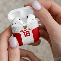 Custom Russia Football AirPods Case Nashi Parni Khokhloma Style - White - Wonder Print Shop