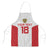 Custom Russia Football Apron Nashi Parni Khokhloma Style - White - Wonder Print Shop