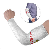Custom Russia Football Arm Sleeves Nashi Parni Khokhloma Style - White - Wonder Print Shop
