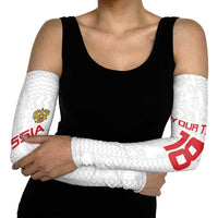 Custom Russia Football Arm Sleeves Nashi Parni Khokhloma Style - White - Wonder Print Shop