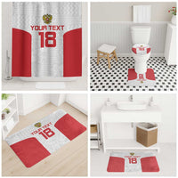 Custom Russia Football Bathroom Set Nashi Parni Khokhloma Style - White - Wonder Print Shop