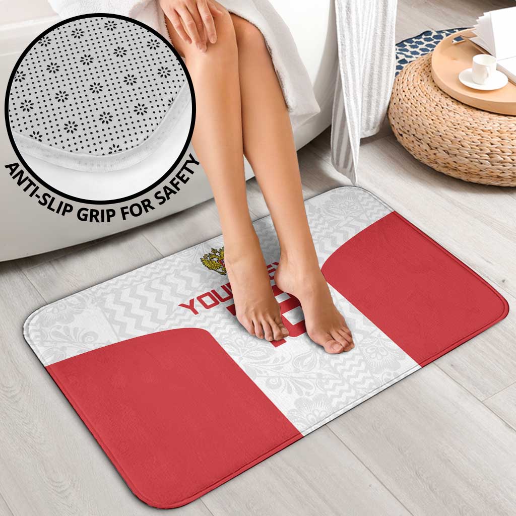 Custom Russia Football Bathroom Set Nashi Parni Khokhloma Style - White - Wonder Print Shop