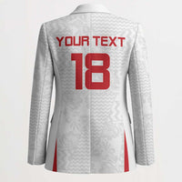 Custom Russia Football Blazer Nashi Parni Khokhloma Style - White - Wonder Print Shop