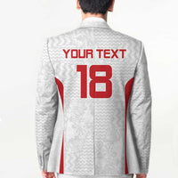 Custom Russia Football Blazer Nashi Parni Khokhloma Style - White - Wonder Print Shop