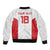 Custom Russia Football Bomber Jacket Nashi Parni Khokhloma Style - White - Wonder Print Shop