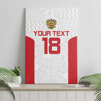 Custom Russia Football Canvas Wall Art Nashi Parni Khokhloma Style - White - Wonder Print Shop