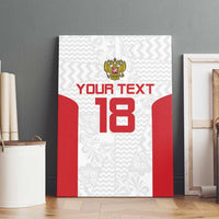 Custom Russia Football Canvas Wall Art Nashi Parni Khokhloma Style - White - Wonder Print Shop