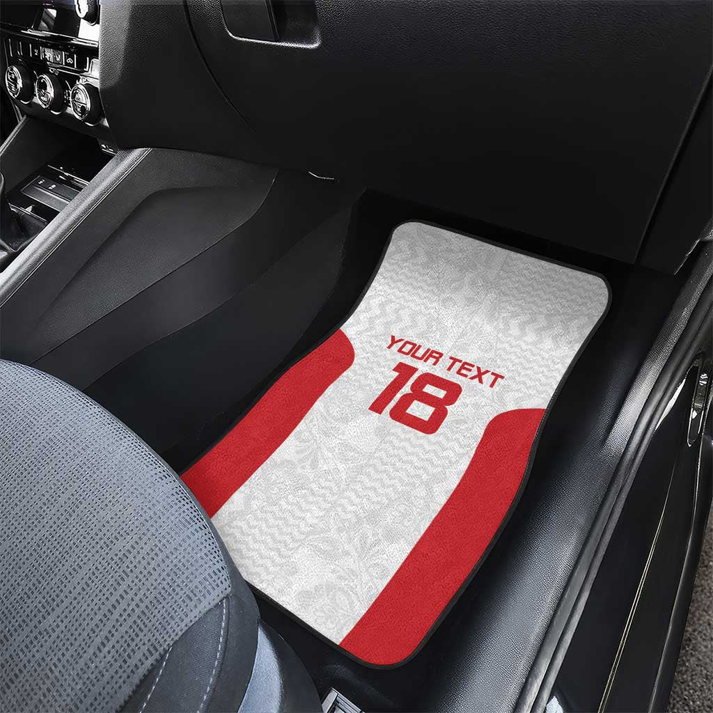 Custom Russia Football Car Mats Nashi Parni Khokhloma Style - White - Wonder Print Shop