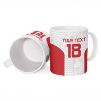 Custom Russia Football Ceramic Mug Nashi Parni Khokhloma Style - White - Wonder Print Shop