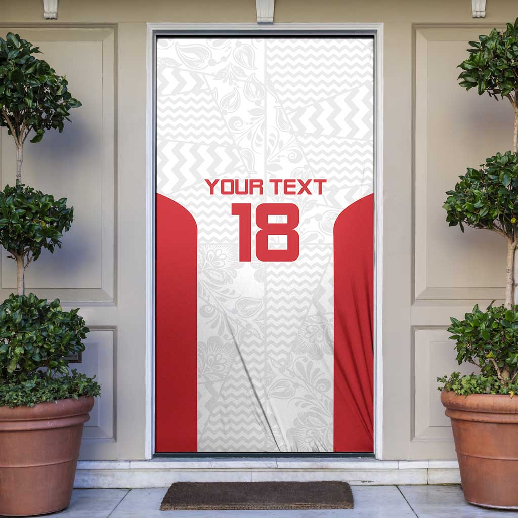 Custom Russia Football Door Cover Nashi Parni Khokhloma Style - White - Wonder Print Shop