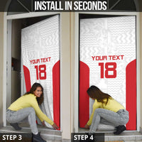 Custom Russia Football Door Cover Nashi Parni Khokhloma Style - White - Wonder Print Shop