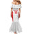 Custom Russia Football Family Matching Mermaid Dress and Hawaiian Shirt Nashi Parni Khokhloma Style - White - Wonder Print Shop