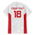 Custom Russia Football Family Matching Off The Shoulder Long Sleeve Dress and Hawaiian Shirt Nashi Parni Khokhloma Style - White - Wonder Print Shop
