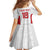 Custom Russia Football Family Matching Short Sleeve Bodycon Dress and Hawaiian Shirt Nashi Parni Khokhloma Style - White - Wonder Print Shop
