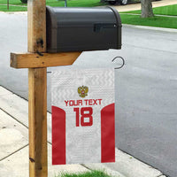 Custom Russia Football Garden Flag Nashi Parni Khokhloma Style - White - Wonder Print Shop