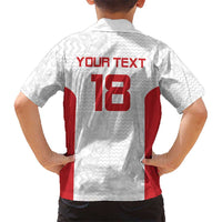 Custom Russia Football Kid Hawaiian Shirt Nashi Parni Khokhloma Style - White - Wonder Print Shop