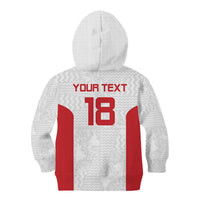 Custom Russia Football Kid Hoodie Nashi Parni Khokhloma Style - White - Wonder Print Shop