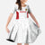 Custom Russia Football Kid Short Sleeve Dress Nashi Parni Khokhloma Style - White - Wonder Print Shop