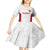 Custom Russia Football Kid Short Sleeve Dress Nashi Parni Khokhloma Style - White - Wonder Print Shop