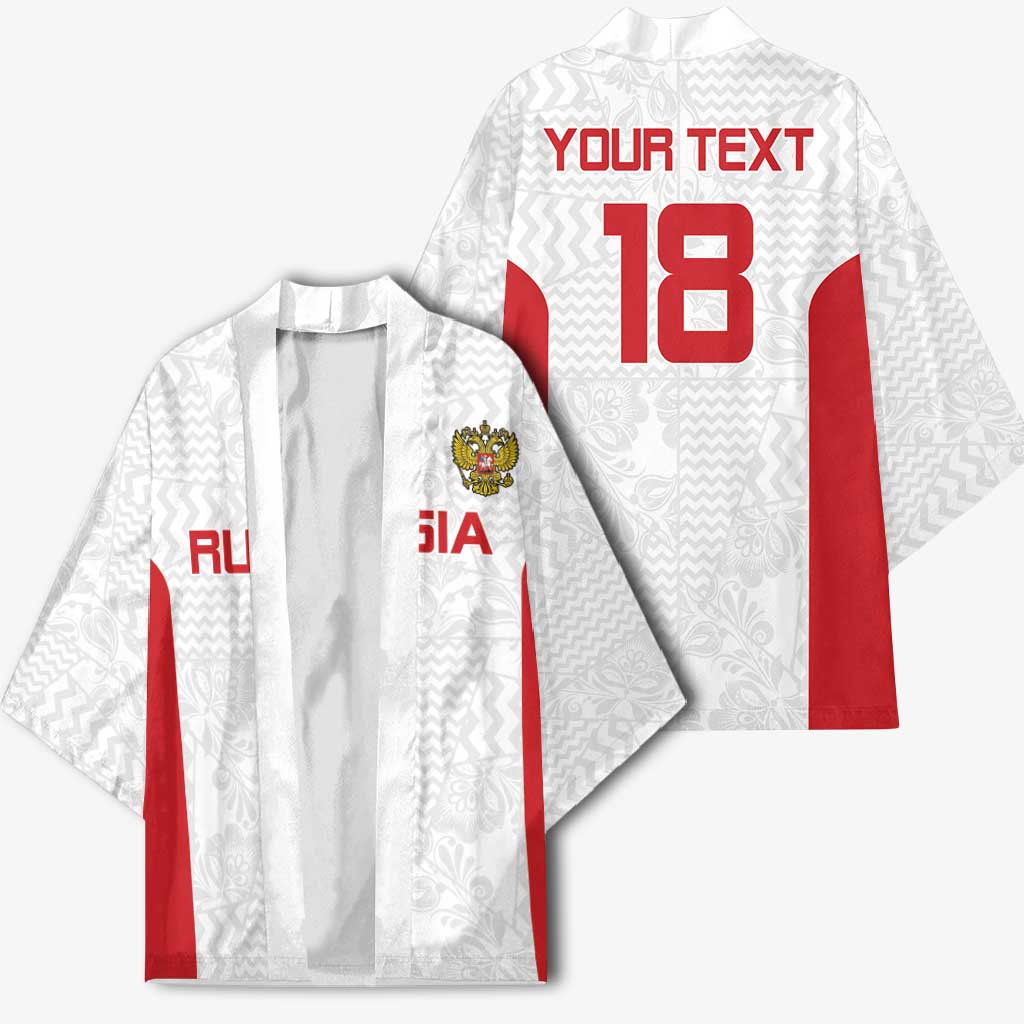 Custom Russia Football Kimono Nashi Parni Khokhloma Style - White - Wonder Print Shop
