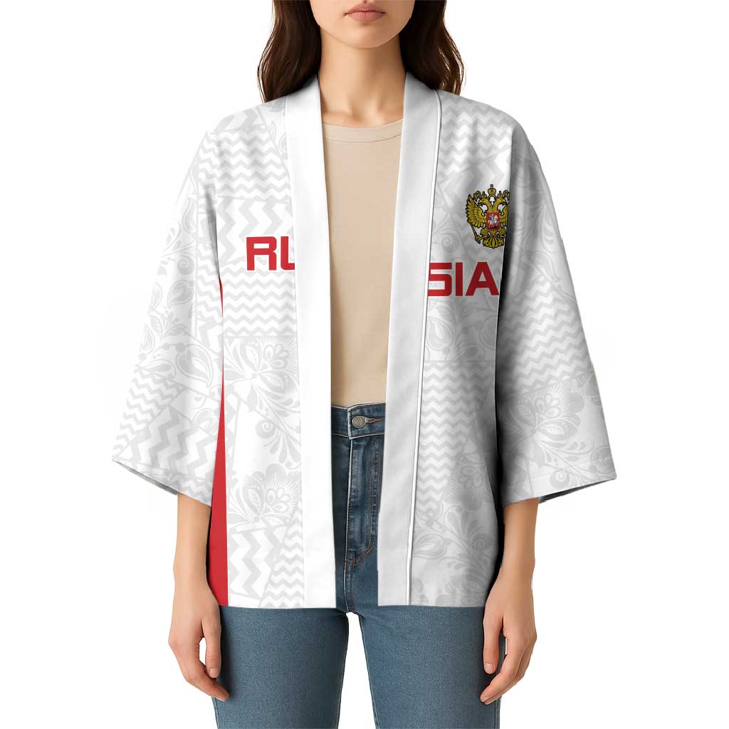 Custom Russia Football Kimono Nashi Parni Khokhloma Style - White - Wonder Print Shop