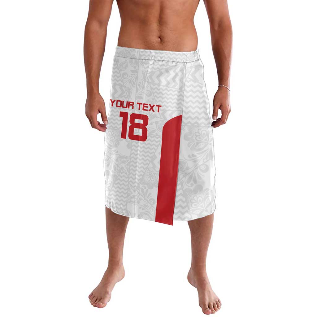 Custom Russia Football Lavalava Nashi Parni Khokhloma Style - White - Wonder Print Shop