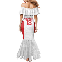 Custom Russia Football Mermaid Dress Nashi Parni Khokhloma Style - White - Wonder Print Shop