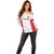 Custom Russia Football Off Shoulder Sweater Nashi Parni Khokhloma Style - White - Wonder Print Shop