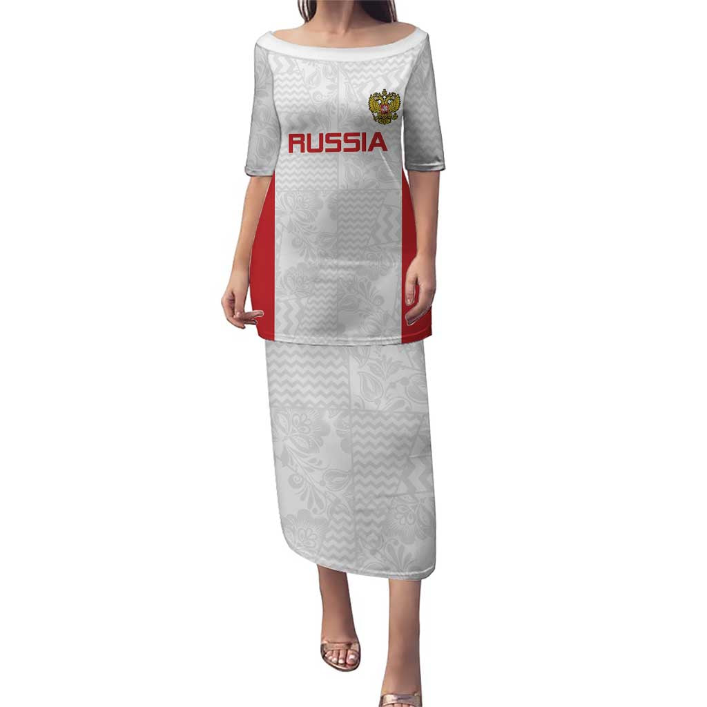 Custom Russia Football Puletasi Nashi Parni Khokhloma Style - White - Wonder Print Shop
