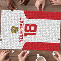Custom Russia Football Puzzle Nashi Parni Khokhloma Style - White - Wonder Print Shop