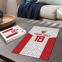 Custom Russia Football Puzzle Nashi Parni Khokhloma Style - White - Wonder Print Shop