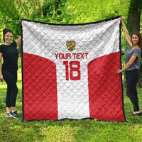 Custom Russia Football Quilt Nashi Parni Khokhloma Style - White - Wonder Print Shop