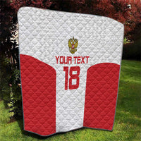 Custom Russia Football Quilt Nashi Parni Khokhloma Style - White - Wonder Print Shop