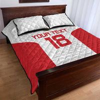 Custom Russia Football Quilt Bed Set Nashi Parni Khokhloma Style - White - Wonder Print Shop