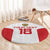 Custom Russia Football Round Carpet Nashi Parni Khokhloma Style - White - Wonder Print Shop