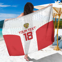 Custom Russia Football Sarong Nashi Parni Khokhloma Style - White - Wonder Print Shop