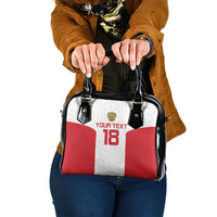 Custom Russia Football Shoulder Handbag Nashi Parni Khokhloma Style - White - Wonder Print Shop