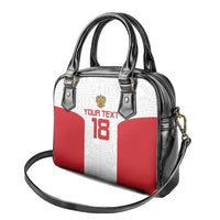 Custom Russia Football Shoulder Handbag Nashi Parni Khokhloma Style - White - Wonder Print Shop