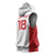 Custom Russia Football Sleeveless Hoodie Nashi Parni Khokhloma Style - White - Wonder Print Shop