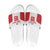 Custom Russia Football Slide Sandals Nashi Parni Khokhloma Style - White - Wonder Print Shop