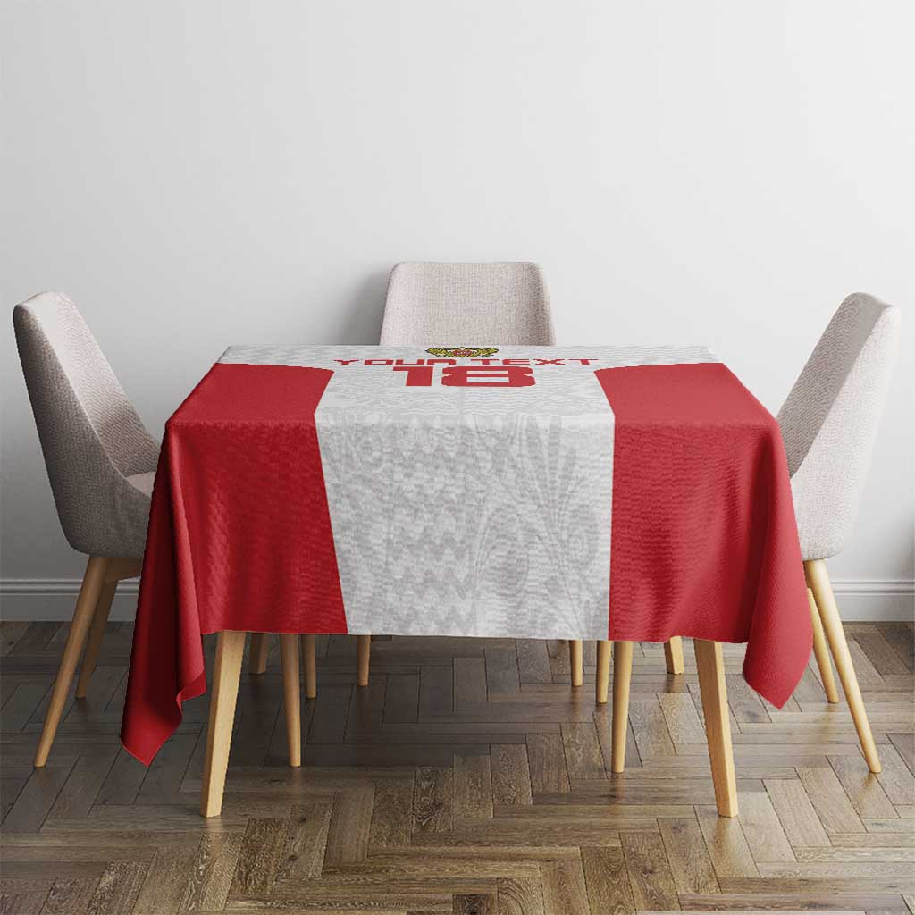 Custom Russia Football Tablecloth Nashi Parni Khokhloma Style - White - Wonder Print Shop