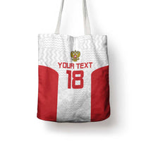 Custom Russia Football Tote Bag Nashi Parni Khokhloma Style - White - Wonder Print Shop