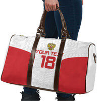 Custom Russia Football Travel Bag Nashi Parni Khokhloma Style - White - Wonder Print Shop