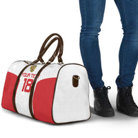 Custom Russia Football Travel Bag Nashi Parni Khokhloma Style - White - Wonder Print Shop