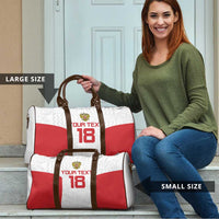 Custom Russia Football Travel Bag Nashi Parni Khokhloma Style - White - Wonder Print Shop