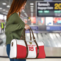 Custom Russia Football Travel Bag Nashi Parni Khokhloma Style - White - Wonder Print Shop