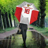 Custom Russia Football Umbrella Nashi Parni Khokhloma Style - White - Wonder Print Shop