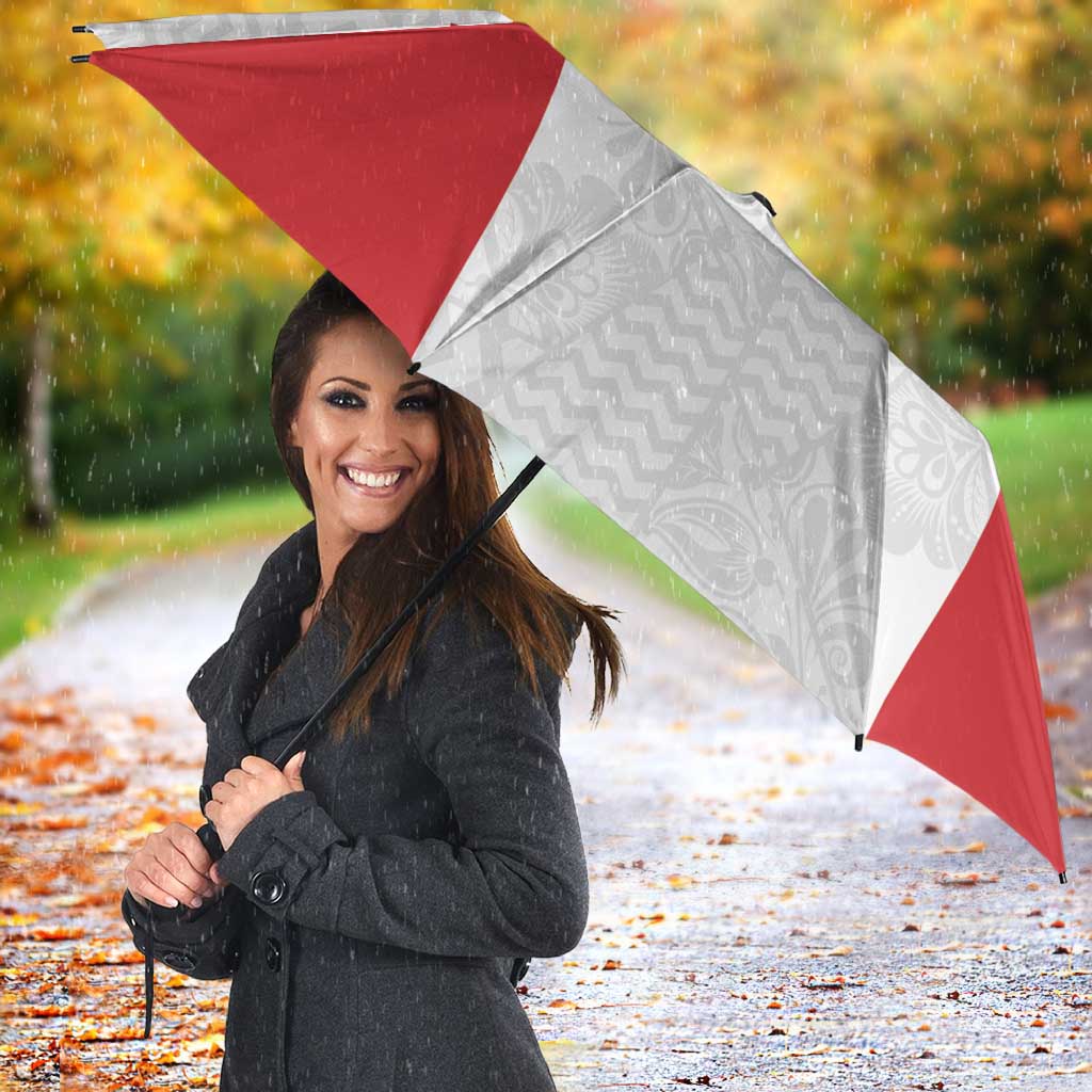 Custom Russia Football Umbrella Nashi Parni Khokhloma Style - White - Wonder Print Shop