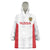 Custom Russia Football Wearable Blanket Hoodie Nashi Parni Khokhloma Style - White - Wonder Print Shop